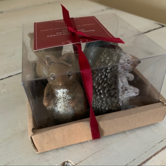 Pottery Barn Woodland Creatures Candle Set